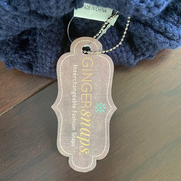 Gingersnaps Navy Pom Pom Hat - Picture 4 of 5